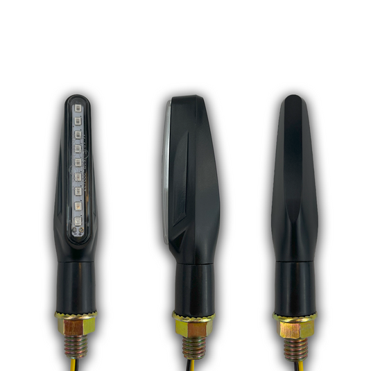 Lauflicht LED Blinker Motorrad PHB-MOTO Blinker mit E-Prüfzeichen 2 Stück