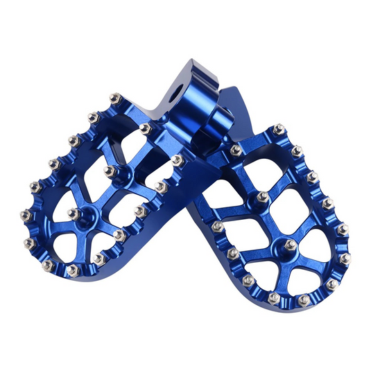 MX Fußrasten für Yamaha YZ/F 65/85/125/250/450 WR/F 250/450 PHB-MOTO blau