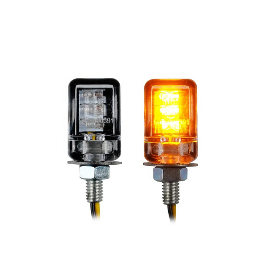 Micro LED Blinker Motorrad PHB-MOTO Blinker mit E-Prüfzeichen 2 Stück