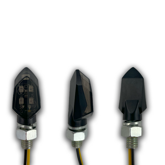Mini LED Blinker Motorrad PHB-MOTO Blinker mit E-Prüfzeichen 2 Stück