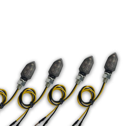 Mini LED Blinker Motorrad PHB-MOTO Blinker mit E-Prüfzeichen 4 Stück D2
