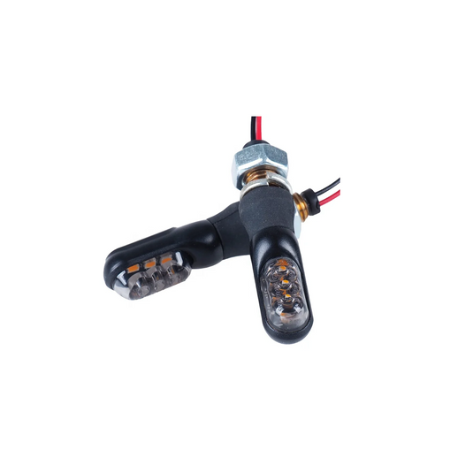 Mini LED Blinker Motorrad PHB-MOTO Blinker shorty mit E-Prüfzeichen 2 Stück