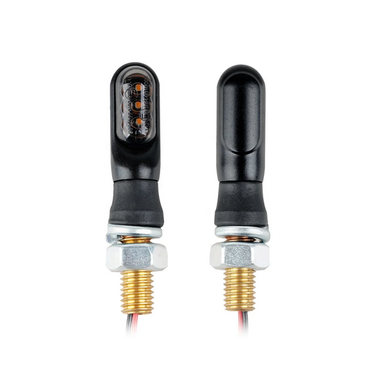 Mini LED Blinker Motorrad PHB-MOTO Blinker shorty mit E-Prüfzeichen 4 Stück