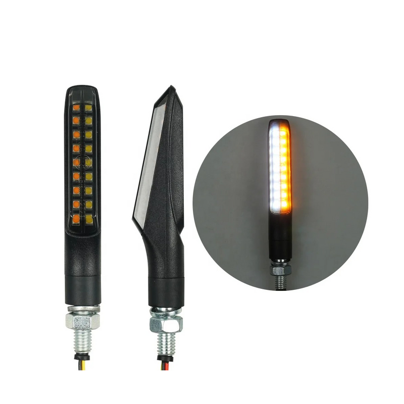 Laden Sie das Bild in Galerie -Viewer, LED Blinker Motorrad PHB-MOTO und E-Prüfzeichen Blinker + Tagfahrlicht V1
