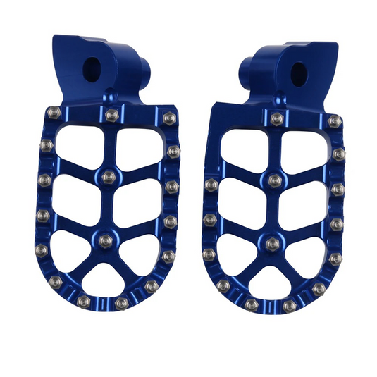 Repose-pieds MX pour Yamaha YZ/F 65/85/125/250/450 WR/F 250/450 PHB-MOTO bleu