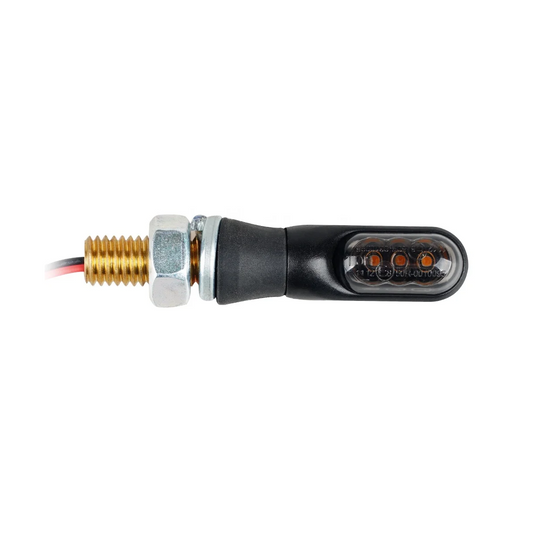 Mini LED Blinker Motorrad PHB-MOTO Blinker shorty mit E-Prüfzeichen 2 Stück