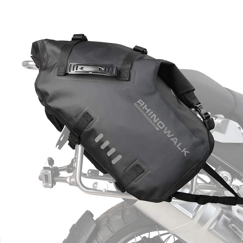 Laad de afbeelding in de galerijviewer, Rhinowalk Motorrad Satteltasche 28L (14L*2) Wasserdicht Motor Seitentasche Gepäcktasche Hecktasche Hinterradtasche
