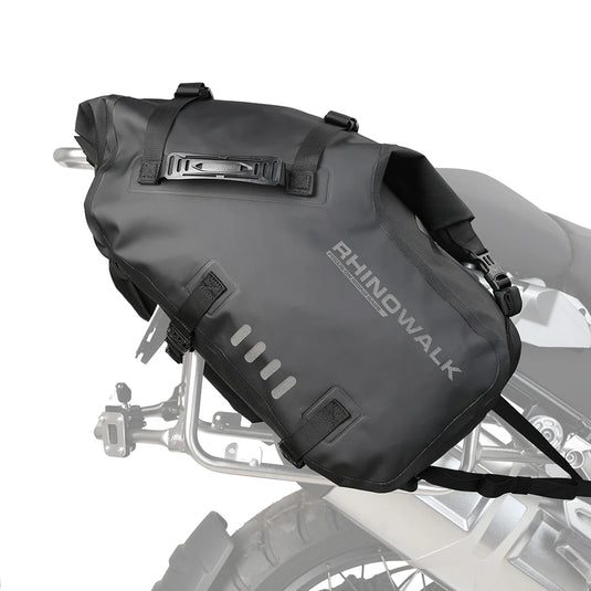 Rhinowalk Motorrad Satteltasche 28L (14L*2) Wasserdicht Motor Seitentasche Gepäcktasche Hecktasche Hinterradtasche